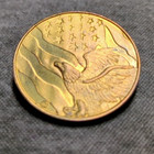 May Good Luck Always Accompany The Bearer Metal Token Coin Lucky Goldn Horseshoe