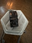 Hand-carved Wooden Tiki Totem Pendant With Loop Hook For Necklace And Chain
