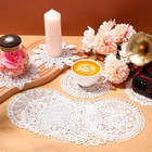 18 Pcs 6 Inch Lace Doilies For Tables  White Crochet Lace Placemat