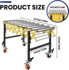 Roller Conveyor 1000lbs Heavy Duty Folding Roller Belt Stand 23 6 50 In Length