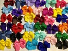 40 Dbl Lpd Solid Dog Bows Dog Grooming Bows Usa Grosgrain Ribbon Poodle Yorkie