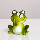 Handmade Ceramic Frog With Butterfly Figurine Garden Decor Cute Green Statue 3  
