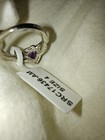 925 Sterling Silver Halo Heart Purple Stone Prong Ring Size 4 Child Size