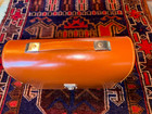Vintage Neiman Marcus   Coracle Leather Motoring Picnic Set Bandalasta Bakelite