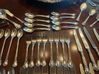 57 Pieces 8 Place Settings  Gorham Chantilly  Sterling Silver Flatware  servers 