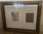 Peter Max United We Stand Ii 2016 Etching Remarques And Copper Plate Rare Piece