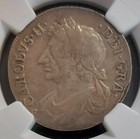 Scotland 1681 Charles Ii 1 4 Dollar Scarce Certified Graded Ngc Vf20 Pop Only 1
