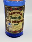 Carter s Pencraft 32 Oz Cobalt Blue Original Label Master Ink Bottle Boston Ny