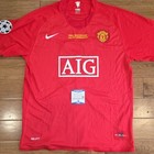Wayne Rooney Manchester United Nike Jersey Moscow 2008 Autographed Beckett