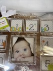 Baby   s 1st Year Picture Frame-silver Tone-room For 12 Monthly Photos   Full Year