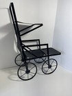 Antique Stroller Pram Baby Doll Buggy Victorian Early 20th Century Metal Wheels