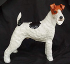 Fox Terrier Parsons Boehm Dog Figurine 9  Standing Edward Marshall 1950s