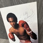 Autographed Boxing Photo Signed Sugar Ray Leonard Sports Memorabilia Card