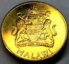 Malawi - Africa 2004 One 1 Kwacha Coin - Km 65 - 26mm - African Fish Eagle - Bu