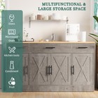 Buffet Cabinet With Storage 53 4  Large Kitchen Storage Cabinet With 3 Drawer   
