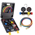 Ac Manifold Gauge Set 3 Way For R1234yf R404a R134a Refrigeration Charging