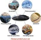 Blue 4 Packs Disposable Car Cover Clear Plastic Car Cover Universal Rain Dust