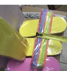 180  Pairs Disposable Spa Pedicure Foam Flip Flop Slippers  fold Type 