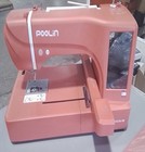 Poolin Eoc06-re Red Computerized Embroidery Machine Large Area Lcd Touch Screen 