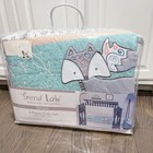 Trend Lab Sawyer 3 Piece Crib Bedding Set Nursery Animals  New 