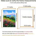 11x14 Picture Frame Black Set Of 6  Display Pictures 8x10 With Mat Or 11x14 W   