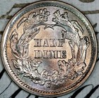 1872-s Solid  Gem Bu Ms Seated Liberty Half-dime Dc107 Mm Bb From Matthews Hoard