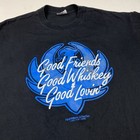 Vintage 90s Hank Williams Jr T Shirt Good Friends Good Whisky Good Lovin Sz Xxl
