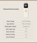 No Touch Thermometer For Adults And Kids         high Temperature Alarm  Can Be Mute