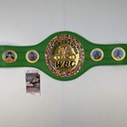 Autographed signed Mike Tyson Wbc Green Boxing Replica Championship Belt Jsa Coa