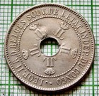 Belgian Congo Leopold Ii 1906 10 Centimes Colonial Coinage Minor Dent Km  10