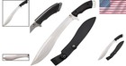 Snake Eye Machete - 12  Stainless Steel Blade With Ergonomic Handle   Sheath