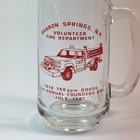 Vintage Volunteer Fire Dept Beer Mug Sharon Springs Ny   1978 Dodge Fire Truck