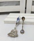 Dutch Vintage Souvenir Spoons Blue And White Delft Images Lot Of 2