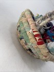 Homemade Rolls Rag Rug Fabric Strips Rug Hooking In Heart Shaped Basket