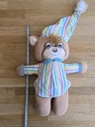 Teddy Beddy  1405 Fisher Price 44cm Vintage  Bear With Rainbow Pajamas And Sleep