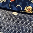 Furoshiki Japanese Cotton Wrapping Cloth Cover Blue Floral Square 39in