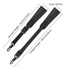 Professional Saxophone Neck Strap soft Leather Padded For Standard  Black