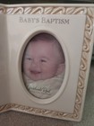 Grassland Road Baby s Baptism Photo Frame And Gift  Holds 2x5 5  Photo Mib
