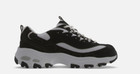 Hot Deal  Skechers D lites Women s Shoes  Black White Nubuck - Free Ship