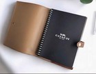 Coach Leather Planner Organizer Spiral-bound Brown Cover Office Accessory