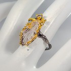 Handmade 10 Ct  Natural Amethyst Ring 925 Sterling Silver Size 7 5  r440398