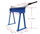 Manual Guillotine Metal Shear Gauge Sheet Plate Cutting Machine 32  Long Blade