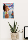 Miller Lite Beer Metal Sign    sexy Girl Bar Pub Wall Decor Poster Sign Read Desc