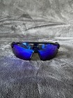 New Oakley Sunglasses Radar Ev Advancer Polished Black Frames Blue Lens Sporty