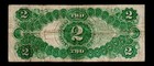  2 1917 Large Size Legal Tender Note Red Seal Free Shipping  ah3 