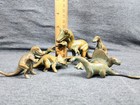 Vintage 1947 Seg Sell Right Giftwares Corp  Lot Of 7 Bronze Dinosaur Figurines