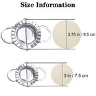 Stainless Steel Dumpling Ravioli Maker Press auam 2 Pack 3 75 Inch  Silver 