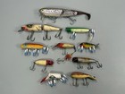 Lot Of 10 Old Wood Vintage Fishing Lures South Bend Creek Chub More    Great Value