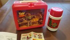 Toy Story Lunch Box With Green Army Men Thermos  Red  Plastic Vintage 1996  New