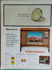   Vtg Retro 1964 Ad Motorola Color Television New Tube Slim Cabinet Dependable